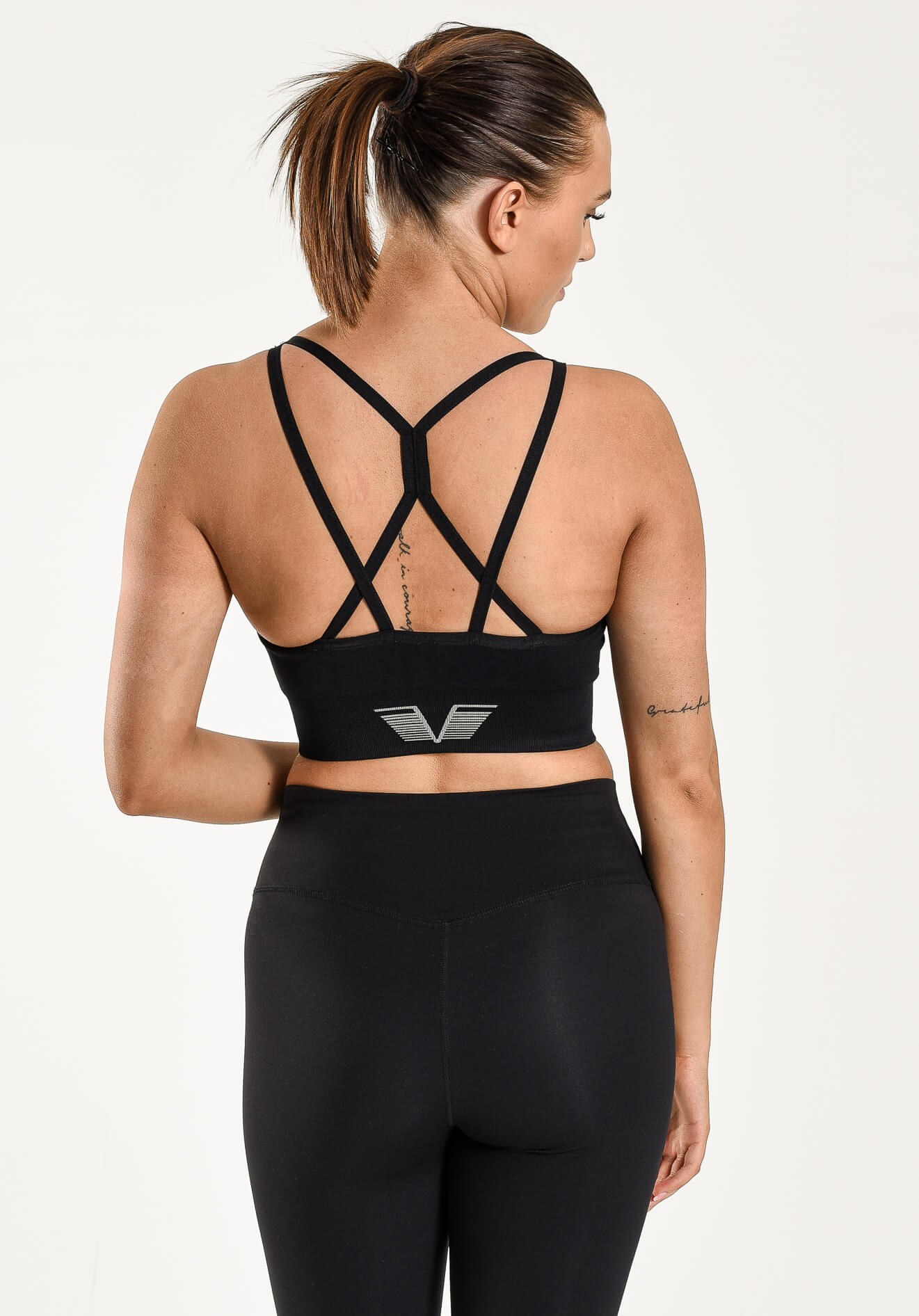 Gavelo Seamless Black Sports Bra One More Rep