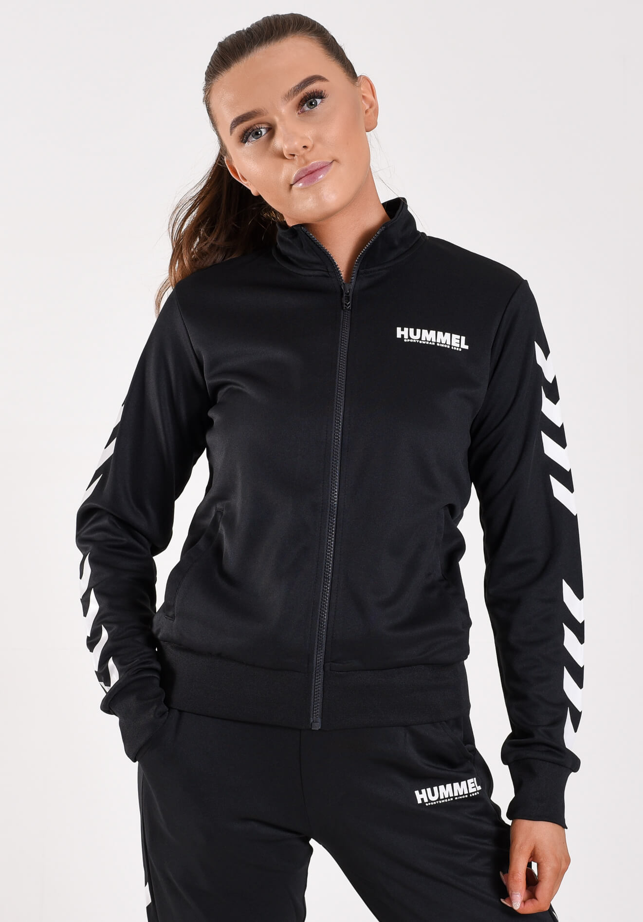 hummel long zip jacket