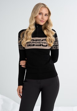Courchevel Zip Sweater Black
