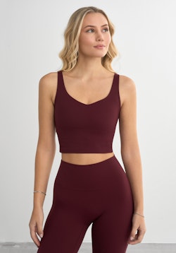 Softy Crop Top Bordeaux