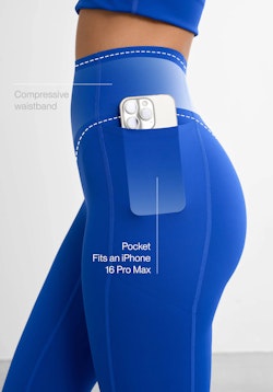 Core Compression Pocket Tights Ocean Blue