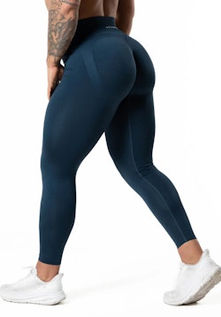 Hybrid Seamless Scrunch Tights Dark Navy