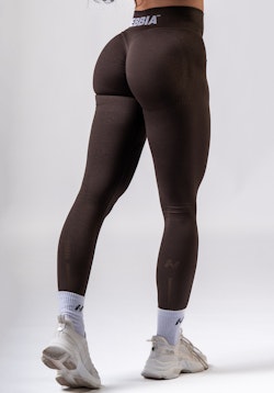 Power Seamless Scrunch Tights Dark Brown