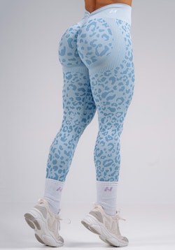 Primal Seamless Scrunch Tights Blue