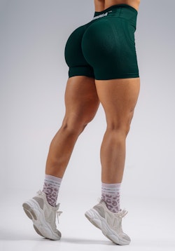 Push-up Seamless Scrunch Shorts Pine Green