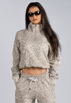 Primal Relaxed Half Zip Sweater Cream