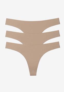 Like Nothing Thong 3-Pack Beige