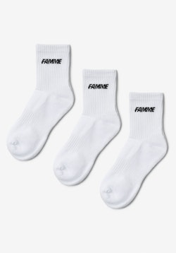Sky Knit Socks 3-Pack White
