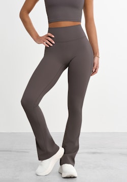 Softy Flared Tights Mocha Grey